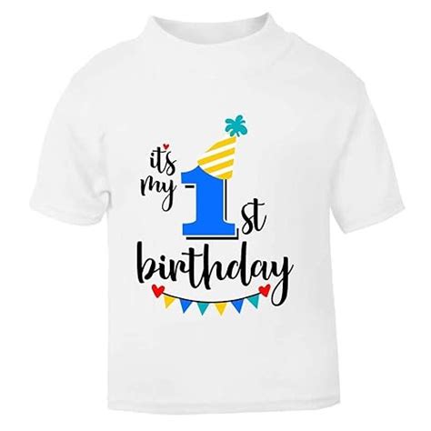 1st birthday shirt|Amazon.com: First Birthday Tshirt